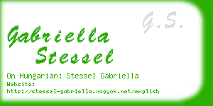 gabriella stessel business card